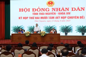 Chủ toạ điều hành kỳ họp.