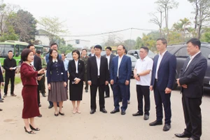 Các đại biểu khảo sát thực tế.