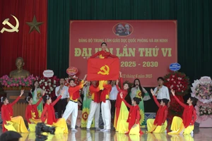 Đại hội Đảng bộ Trung tâm Giáo dục Quốc phòng và An ninh Đại học Thái Nguyên.