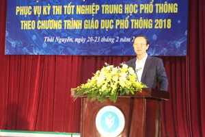 Thứ trưởng Bộ Giáo dục và Đào tạo Phạm Ngọc Thưởng phát biểu chỉ đạo tại chương trình.