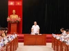 Thứ trưởng Bộ GD&ĐT Hoàng Minh Sơn chủ trì phiên họp.