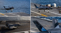 Hình ảnh F-35C tráng gương để tàng hình