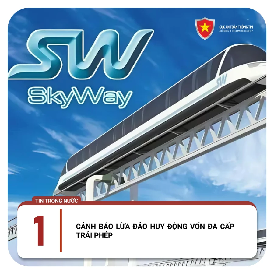 Cảnh báo lừa đảo huy động vốn đa cấp trái phép tại Skyway