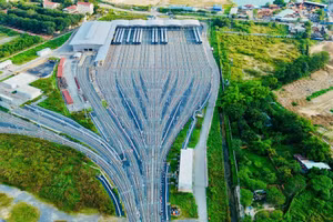Tuyến Metro Bến Thành - Suối Tiên ở TPHCM. Ảnh: Q.H