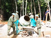 Lực lượng quân đội hỗ trợ, sớm đưa trường nội trú liên cấp tại Gia Lai đi vào hoạt động.