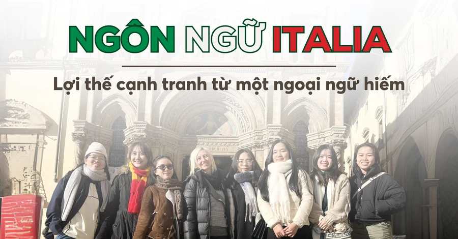 Sinh viên ngành Ngôn ngữ Italia đang du học tại Italia