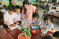 Một tiết học của Trường Tiểu học Lê Đình Chinh (Hòa Cương, Đà Nẵng). Ảnh: NTCC