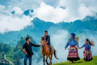 Tác phẩm “Miền hạnh phúc”. Ảnh minh họa của Nguyễn Bách Thảo