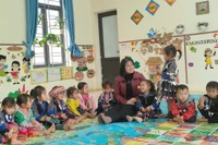 Bà Đỗ Thị Loan - Phó Hiệu trưởng Trường Mầm non Kim Nọi, Mù Cang Chải, Lào Cai. Ảnh: Trần Long 