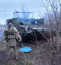 BMP-1AM Basurmanin với lớp bảo vệ hạng nặng lần đầu tiên được phát hiện