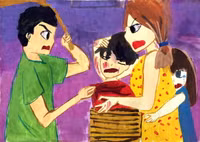 Lăng kính trẻ thơ về phòng, chống bạo lực gia đình ảnh 1 Lăng kính trẻ thơ về phòng, chống bạo lực gia đình ảnh 1