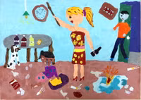 Những bức tranh chan nước mắt về phòng, chống bạo lực gia đình ảnh 5