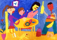 Những bức tranh chan nước mắt về phòng, chống bạo lực gia đình ảnh 6