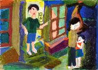 Những bức tranh chan nước mắt về phòng, chống bạo lực gia đình ảnh 2