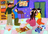 Những bức tranh chan nước mắt về phòng, chống bạo lực gia đình ảnh 7