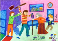 Những bức tranh chan nước mắt về phòng, chống bạo lực gia đình ảnh 10