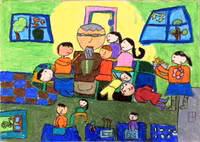 Những bức tranh chan nước mắt về phòng, chống bạo lực gia đình ảnh 4