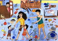 Những bức tranh chan nước mắt về phòng, chống bạo lực gia đình ảnh 8