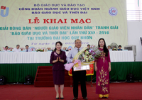 Khai mạc Giải bóng bàn “Người giáo viên nhân dân” tranh giải “Báo GD&TĐ” toàn quốc ảnh 4