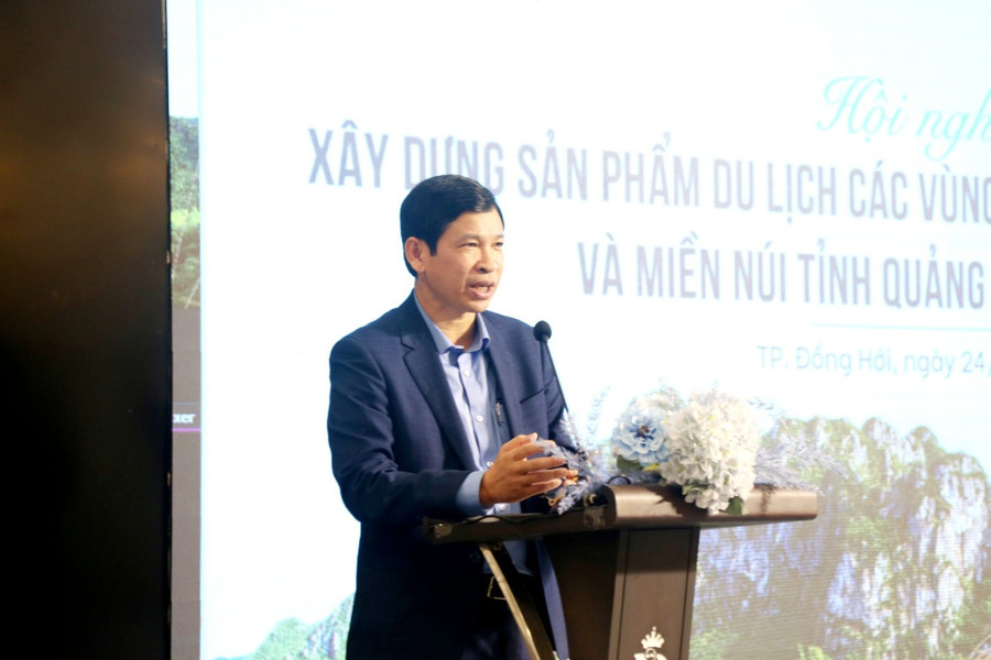 Ông Hồ An Phong, Phó Chủ tịch UBND tỉnh Quảng Bình phát biểu tại hội nghị. Ông Hồ An Phong, Phó Chủ tịch UBND tỉnh Quảng Bình phát biểu tại hội nghị.