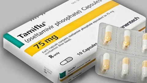 Thuốc Tamiflu điều trị cúm (internet).