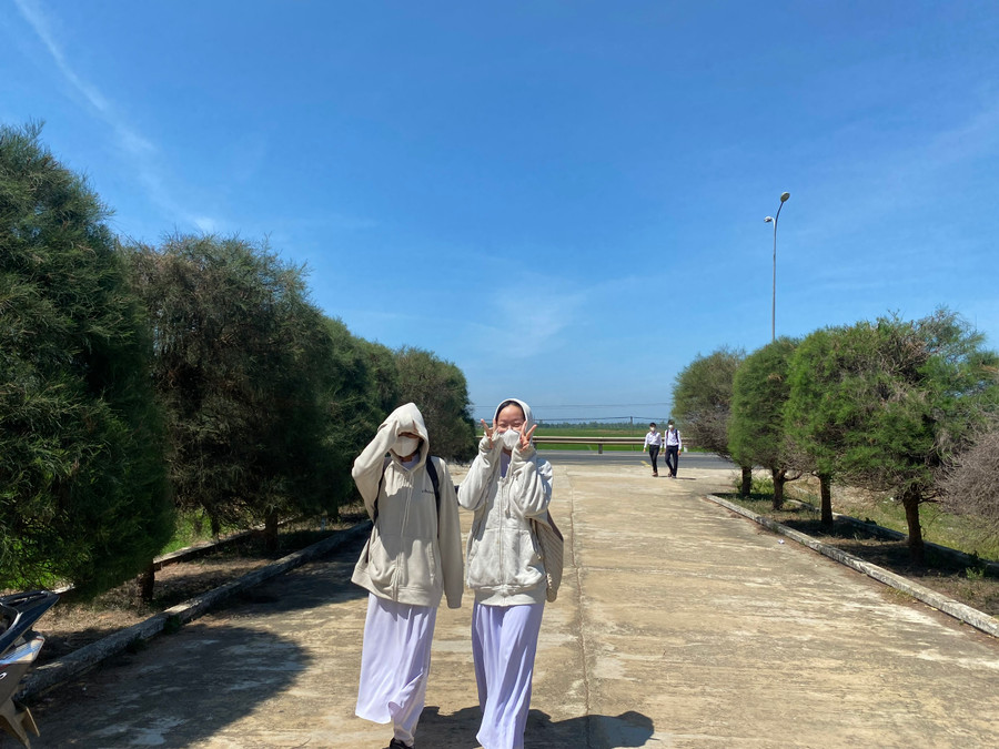 Các thí sinh phấn khởi trước môn thi cuối. Ảnh: Hoàng Vinh. Các thí sinh phấn khởi trước môn thi cuối. Ảnh: Hoàng Vinh.