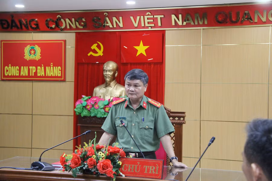 Đại tá Nguyễn Đức Dũng - Trưởng phòng Tham mưu Công an TP. Đà Nẵng thông tin về vụ việc.