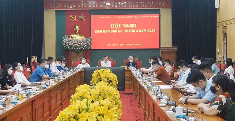 Hội nghị Hội nghị giao ban báo chí tháng 3 năm 2022 tỉnh Thái Nguyên