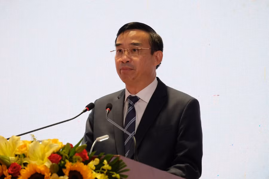 Ông Lê Trung Chinh - Chủ tịch UBND TP Đà Nẵng phát biểu tại buổi lễ.