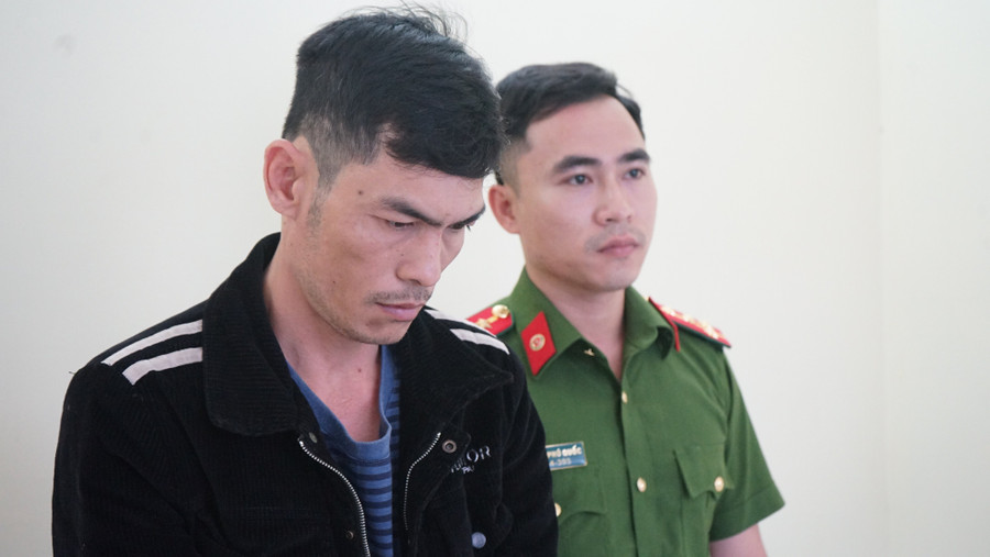Bị can Vũ Quốc Khánh tại cơ quan công an. Ảnh: Công an Đà Nẵng. Bị can Vũ Quốc Khánh tại cơ quan công an. Ảnh: Công an Đà Nẵng.