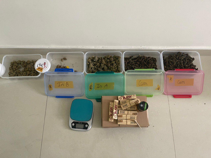 Số lượng cần sa mà công an thu giữ được. Ảnh: Công an cung cấp