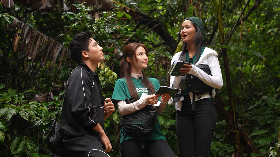 Các nghệ sĩ tham gia các thử thách của chương trình. Ảnh: BTC.