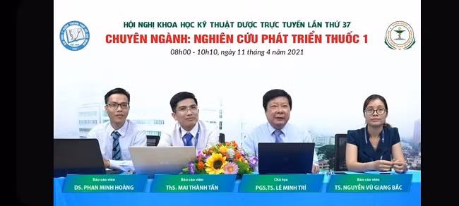 Quang cảnh buổi báo cáo chuyên ngành Nghiên cứu phát triển thuốc (Ảnh: NTCC)