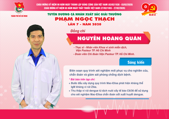 ThS.BS Nguyễn Hoàng Quân lần đầu nhận giải thưởng ThS.BS Nguyễn Hoàng Quân lần đầu nhận giải thưởng