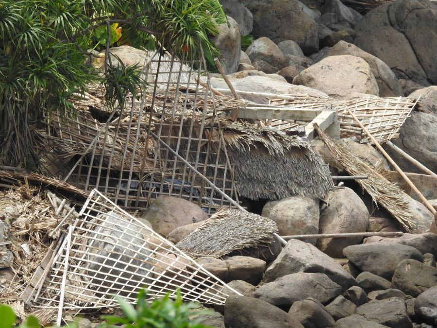 Bãi biển bán đảo Sơn Trà ngổn ngang rác. Bãi biển bán đảo Sơn Trà ngổn ngang rác.