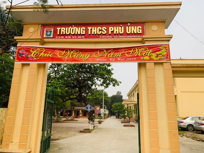 Ngôi trường xảy ra vụ việc tại Hưng Yên