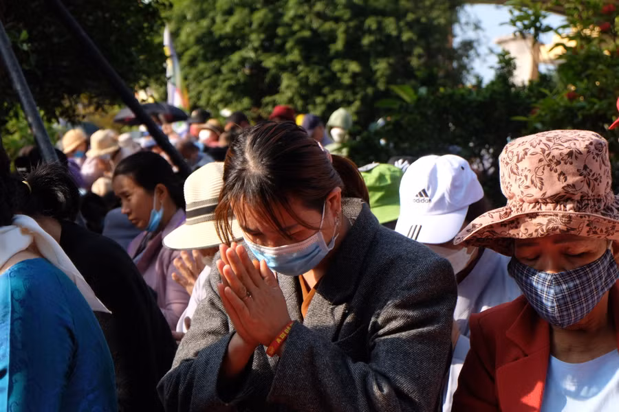 Lễ hội Quán Thế Âm - Ngũ Hành Sơn là Di sản văn hóa phi vật thể quốc gia, chính vì thế lễ hội thu hút rất nhiều người trên cả nước về tham dự. Ảnh: Hoàng Vinh.