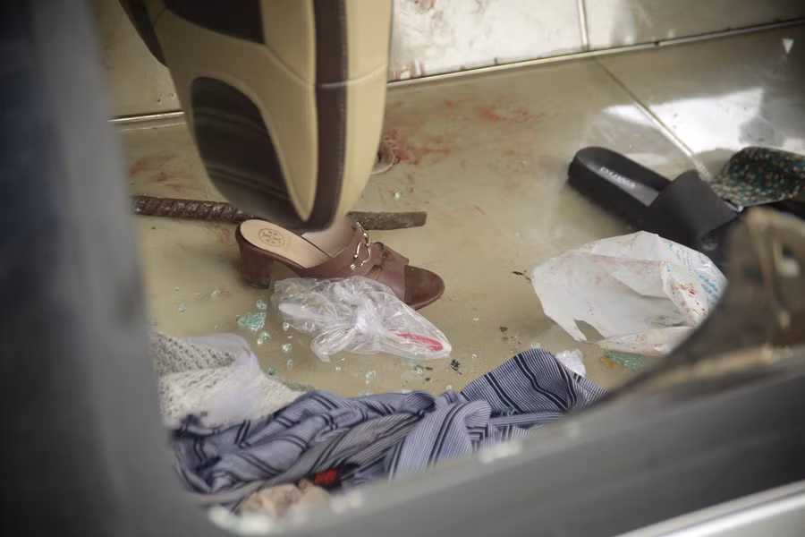 Cảnh tượng kinh hoàng. Ảnh: Công an Quảng Nam.