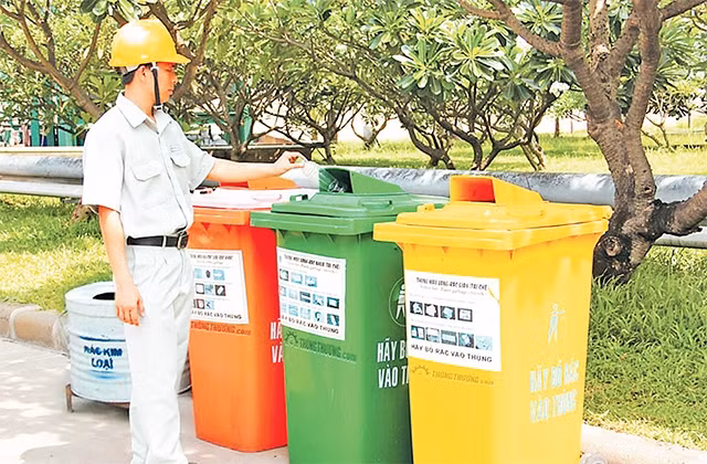 Phân loại rác thải ở TP. Hồ Chí Minh (Internet)