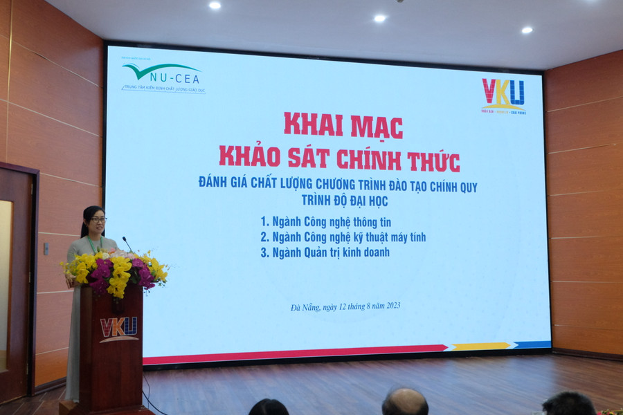 TS. Tạ Thị Thu Hiền – Giám đốc Trung tâm Kiểm định chất lượng giáo dục (Đại học Quốc gia Hà Nội). Ảnh: Hoàng Vinh.