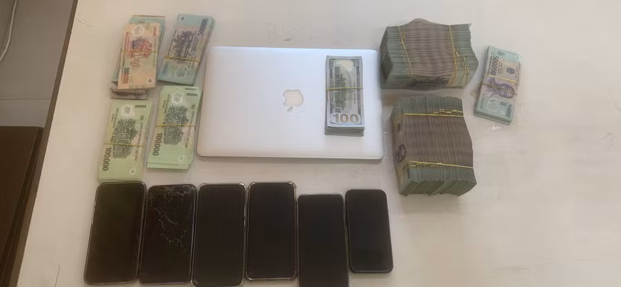 Tang vật vụ án. Ảnh: Công an