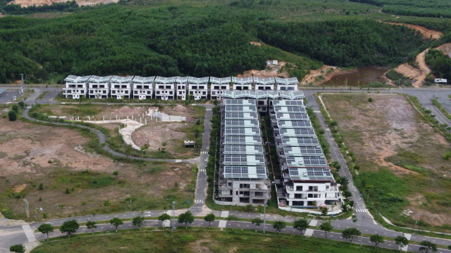 Dự án khu chuyên gia và công viên sinh thái tại khu công nghệ thông tin tập trung Đà Nẵng (Danang IT Park). Ảnh: Hoàng Vinh.