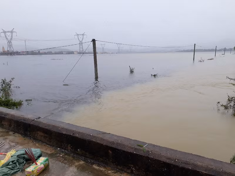 Khu vực nơi xảy ra đuối nước khiến em N. P. Q. (SN 2007), trú tại thôn Vĩnh Phú, xã Quảng Hòa., thị xã Ba Đồn tử vong thương tâm.