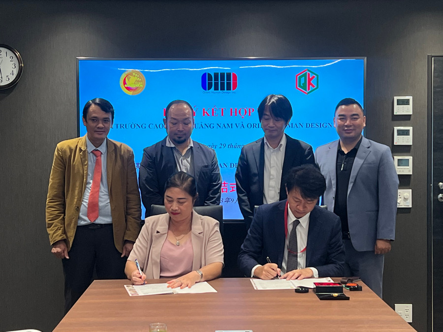 Ký kết hợp tác đưa sinh viên sang Nhật Bản thực tập. Ảnh: Anh Phương. Ký kết hợp tác đưa sinh viên sang Nhật Bản thực tập. Ảnh: Anh Phương.