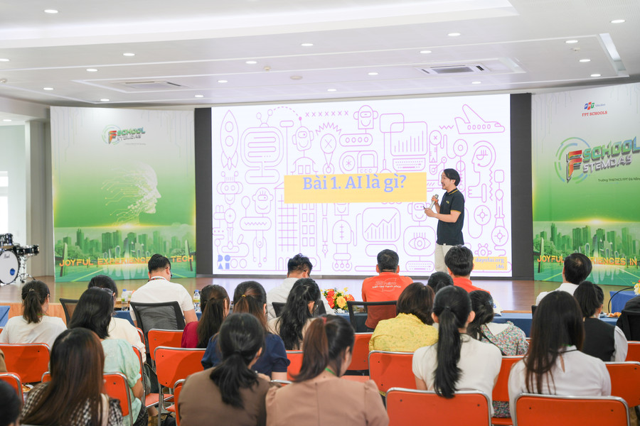 Hội thảo “AI - Trí tuệ nhân tạo và tương lai giáo dục”.