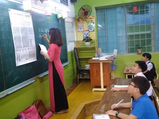 Thí sinh chuẩn bị làm bài thi TOEFL Primary -vòng 1