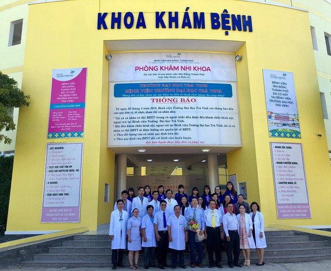 Khai trương phòng khám Nhi ở BV Trường ĐH Trà Vinh (Ảnh: BVCC). Khai trương phòng khám Nhi ở BV Trường ĐH Trà Vinh (Ảnh: BVCC).