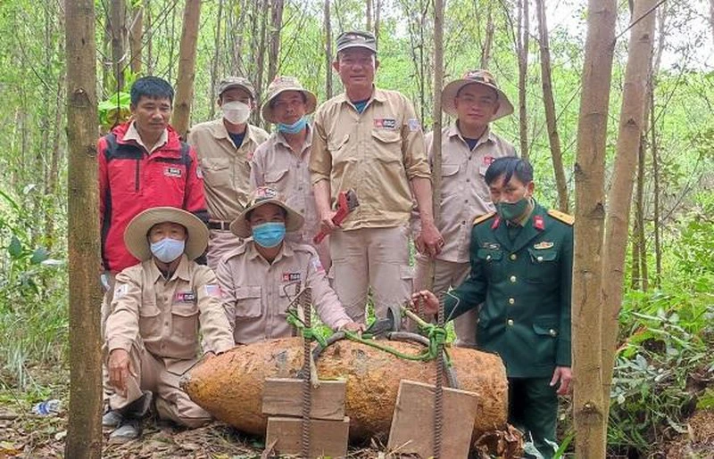 Đây là quả bom thứ 2 mà Dự án MAG đã xử lý an toàn trong vòng một tuần qua.