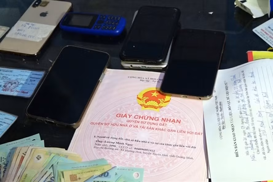 Tang vật của vụ án (Ảnh: Công an Quảng Bình cung cấp).