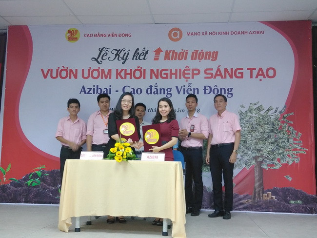 Ký kết thành lập “vườn ươm khởi nghiệp sáng tạo azibai – Cao đẳng Viễn Đông” ảnh 1 Ký kết thành lập “vườn ươm khởi nghiệp sáng tạo azibai – Cao đẳng Viễn Đông” ảnh 1
